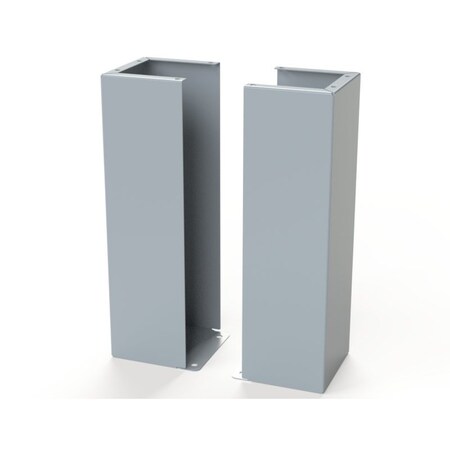 Saginaw Control & Engineering Floor Stand Kit, 24 in. H x 8 in. W x 7.87 in. L, Carbon Steel, 1 PR SCE-FK2408